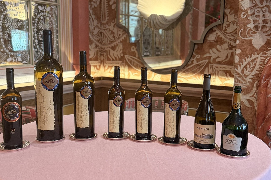 The wines poured at the Seña lunch at Oswald's, September 2026