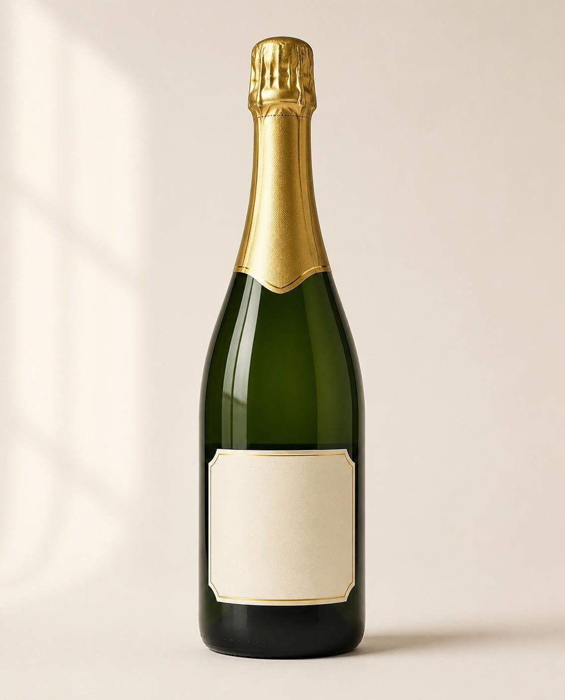Sparkling wine, Champagne bottle. Image for illustration only.